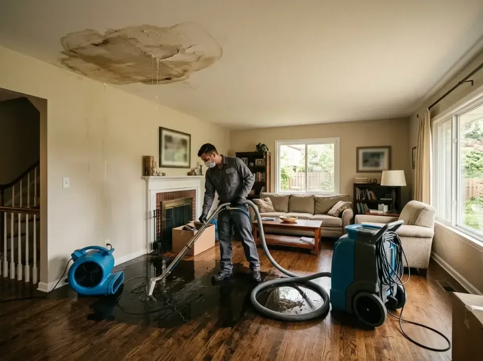 attic-pipe-burst-ceiling-drip-008 — frequently asked questions, Water Damage Restoration & Carpet Care in Park Ridge, IL